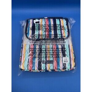 Vera Bradley Lunch Crossbody Bag Cabana Stripes  in Quilted Cotton Insulated NWT
